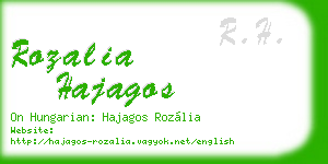 rozalia hajagos business card